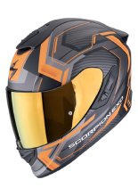 Kask integralny Scorpion Exo-1400 Evo II Air Linart czarno-pomarańczowy matowy