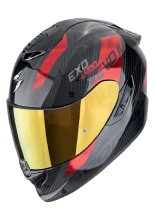 Kask integralny Scorpion Exo-1400 Evo II Carbon Air Platted czarno-czerwony