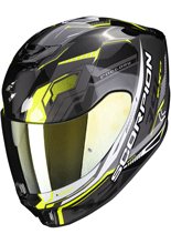 Kask integralny Scorpion Exo-391 Haut czarno-srebrno-żółty