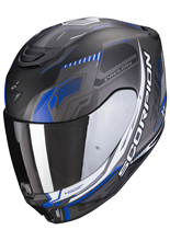 Kask integralny Scorpion Exo-391 Haut matowy czarno-srebrno-niebieski