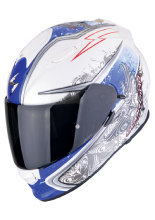 Kask integralny Scorpion Exo-491 Run biało-niebieski