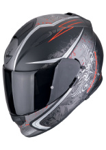 Kask integralny Scorpion Exo-491 Run czarno-czerwony matowy