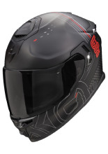 Kask integralny Scorpion Exo-GT SP Air Techlane czarno-szaro-czerwony matowy