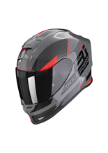 Kask integralny Scorpion Exo-R1 Evo Air Final szaro-czarno-czerwony