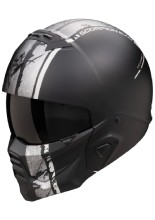 Kask modułowy Scorpion Exo-Combat II Lord czarno-srebrny matowy