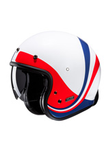 Kask otwarty HJC V31 Emgo biało-czerwono-niebieski