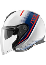 Kask otwarty Schuberth M1 PRO Mercury biało-czerwony