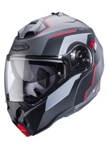 Kask szczękowy Caberg Duke Evo Move szaro-czarno-czerwony