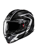 Kask szczękowy HJC RPHA 91 Carbon Lagos czarno-biały