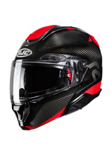 Kask szczękowy HJC RPHA 91 Carbon Noela czarno-czerwony, Wyprzedaż