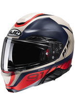 Kask szczękowy HJC RPHA 91 Rafino szaro-czerwony