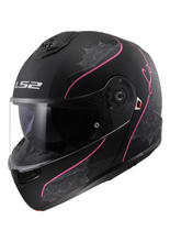 Kask szczękowy LS2 FF908 Strobe II Lux czarno-różowy matowy