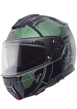 Kask szczękowy Schuberth C5 Globe zielono-czarny