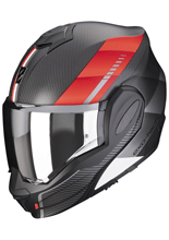 Kask szczękowy Scorpion Exo-Tech Carbon Genus czarno-czerwony