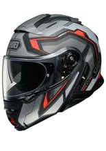 Kask szczękowy Shoei Neotec II Respect TC-5 czarno-szaro-czerwony