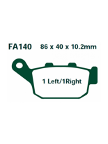 Klocki hamulcowe EBC FA140V 86 x 40 x 10.2mm NA TYŁ