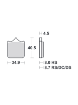 Klocki hamulcowe SBS 870 HS