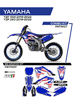 Komplet naklejek UFO Patriot do Yamahy YZF 250 (19-), YZF 450 (18-) niebieski