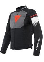 Kurtka motocyklowa tekstylna Dainese Air Fast Tex czarno-szaro-biała