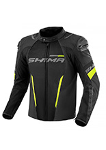 Kurtka motocyklowa tekstylna Shima Solid 2.0 Vent czarno-fluo