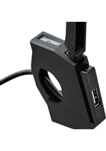 Ładowarka USB typu "A" Daytona Parts Slim mocowana na kierownicy motocykla [1 port]