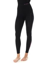 Legginsy termoaktywne damskie Brubeck Thermo czarno-różowe