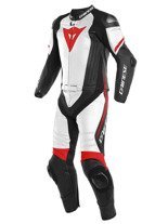 Motocyklowy kombinezon dwuczęściowy Dainese Laguna Seca 4 czarno-biało-czerwony