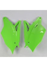 Osłony boczne tylne UFO do Kawasaki KXF 450 (16-18), KXF 250 (17-20) zielone