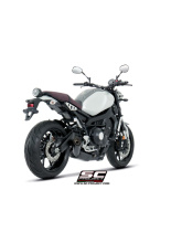 Pełny układ wydechowy 3-1, SC-Project S1 Titanium + Carbon [Czarny mat] - Yamaha XSR 900 [16-20]