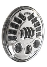 Reflektor motocyklowy 8790 Adaptive 2 J.W. Speaker LED 7" chrom + mocowanie + przewody do Harley Davidson Electra Glide FLHT