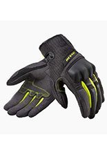 Rękawice motocyklowe tekstylne REV’IT! Volcano czarno-fluo żółte