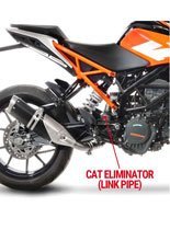 Rura eliminująca katalizator (pasuje również do oryginalnego tłumika) do KTM DUKE 125/390 (17-20), RC 125/390 (17-20)