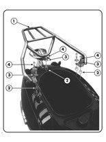 Stelaż Kappa pod kufer centralny Monolock® lub Monokey® Aprilia Habana 125 [00-09]