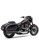 Tłumik motocyklowy Cobra Neighbor Hater Dual Cut Slip-On do modeli Harley Davidson Softail Sport Glide (18-20) czarny