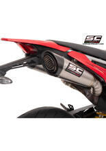 Tłumik motocyklowy podwójny SC-Project S1 Ducati Hypermotard 698 Mono/RVE (24-) tytan