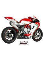 Tłumik stożkowy - Wysoka pozycja (Wersja uliczna) Slip-On SC-Project do MV Agusta F3 675 / 800 [11-17]