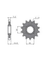 Zębatka napędowa SUNSTAR 411 [16 zębów]