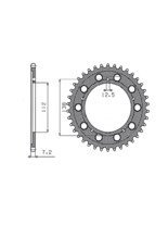 Zębatka napędzana SUNSTAR 1-4483 [41 zębów]