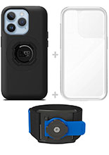 Zestaw do biegania: etui MAG na telefon iPhone 14 Pro (magnetyczne) + wodoodporny pokrowiec MAG + opaska sportowa Quad Lock