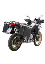 Zestaw: kufry boczne aluminiowe czarne Zega Pro + stelaże czarne Touratech BMW F850GS/ Adventure/ F750GS/ F900GS Adventure/ F800GS (24-) (31+38L)