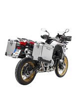 Zestaw: kufry boczne aluminiowe srebrne Zega Pro + stelaże czarne Touratech BMW F850GS/ Adventure/ F750GS/ F900GS Adventure/ F800GS (24-) (38+45L)