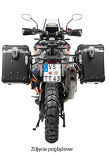 Zestaw: kufry boczne czarne "And-Black" Zega Evo X + stelaże czarne Touratech KTM Super Adventure 1290 S/R (21-) [poj.: 45+45l]