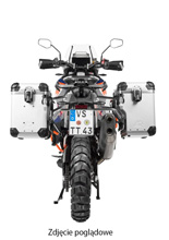 Zestaw: kufry boczne srebrne "And-S" Zega Evo X + stelaże czarne Touratech KTM Super Adventure 1290 S/R (21-) [poj.: 45+45l]