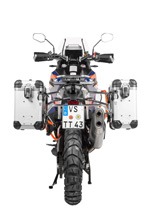 Zestaw: kufry boczne srebrne "And-S" Zega Evo + stelaże srebrne Touratech KTM Super Adventure 1290 S/R (21-) [poj.: 31+38l]