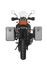 Zestaw: kufry boczne srebrne Zega Mundo + stelaże czarne Touratech KTM 1050 Adventure/ 1090 Adventure/ 1290 Super Adventure/1190 Adventure/R (31+38L)