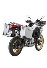 Zestaw: kufry boczne z anodowanego aluminium "And-S" Zega Pro + stelaże czarne Touratech BMW F850GS/ Adventure/ F750GS/ F900GS Adventure/ F800GS (24-) (31+38L)