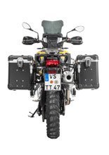 Zestaw: kufry boczne z anodowanego aluminium czarne "And-Black" Zega Evo + stelaże czarne Touratech BMW F850GS/ Adventure/ F750GS/ F900GS Adventure/ F800GS (24-) (38+45L)