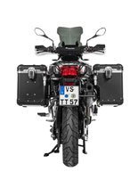 Zestaw: kufry boczne z anodowanego aluminium czarne Zega Evo X + stelaże czarne Touratech BMW F850GS/ Adventure/ F750GS/ F900GS Adventure/ F800GS (24-) (2 x 45L)