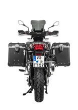 Zestaw: kufry boczne z anodowanego aluminium czarne Zega Evo X + stelaże srebne Touratech BMW F850GS/ Adventure/ F750GS/ F900GS Adventure/ F800GS (24-) (2 x 45L)