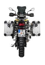 Zestaw: kufry boczne z anodowanego aluminium srebrne "And-S" Zega Evo + stelaże srebrne Touratech BMW F850GS/ ADV/ F750GS/ F900GS ADV/ F800GS (24-) (31+38L)